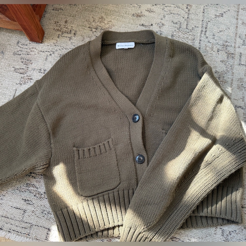 White + Warren Cardigan Sweater